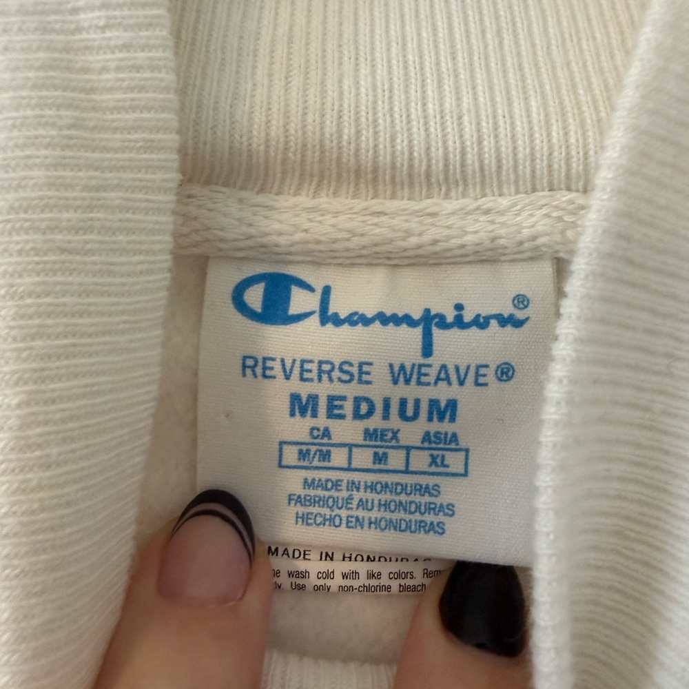 Champion White Crewneck/Sweatshirt - Picture 4 of 5